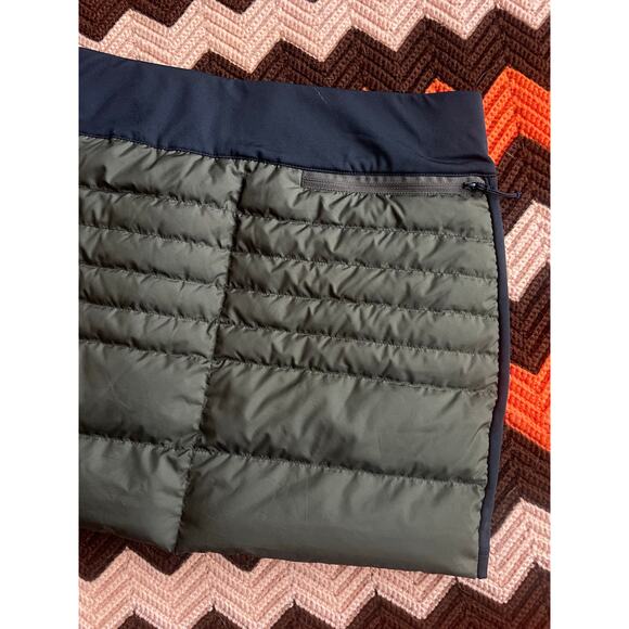 Backcountry Green and Black Puffer Mini Skirt sz M - Picture 5 of 9